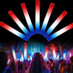 UMEELR 20 pack foam glow sticks box set for Independence Day