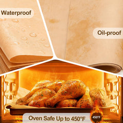 Heat resistant parchment paper up to 450°F
