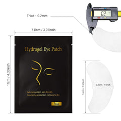 Lint-free non-woven gel eye patches for lash extensions