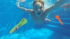 multiple players underwater game with shark torpedo toy