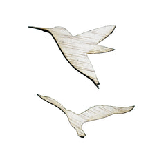 Unfinished seagull wood cutout made from birch plywood