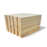 Unfinished pine wood blocks 4x6x1 3/8 inch for crafts