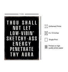 Unframed 8x10 wall art print suitable for home office