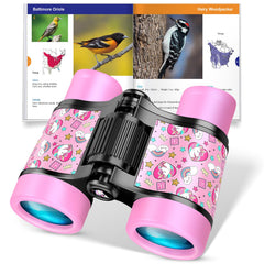 Pink Unicorn Binoculars for Kids with adjustable eyepiece