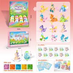 Unicorn building sets suitable as party favors