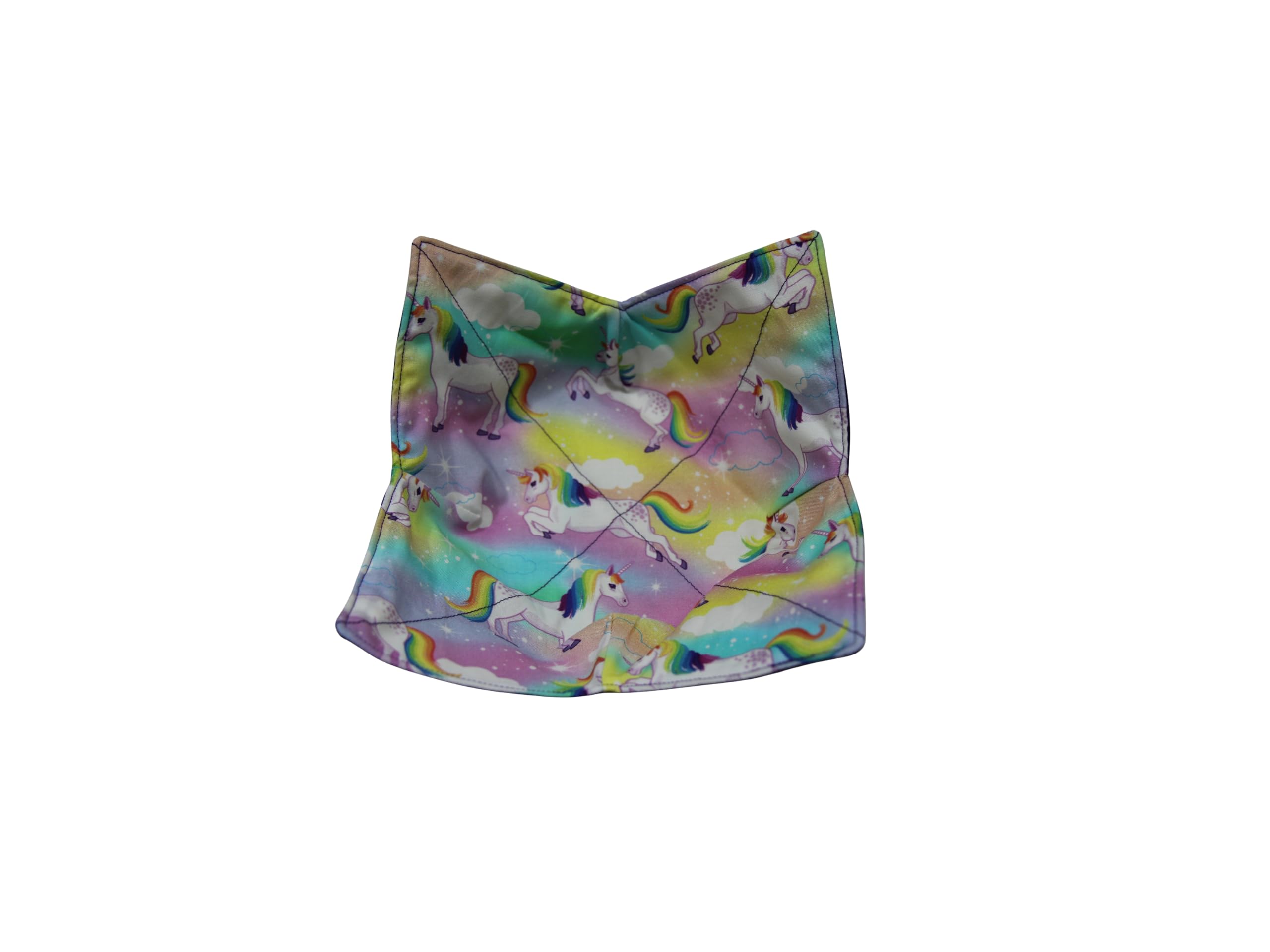 Unicorn Soup Bowl Cozy reversible quilted design