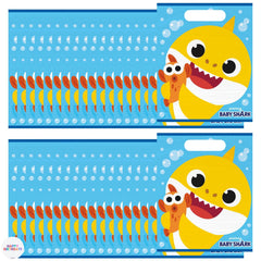 Unique Baby Shark Goodie Bags Pack 16 plastic party bags