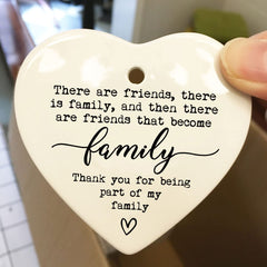 Hanging heart in gift box packaging