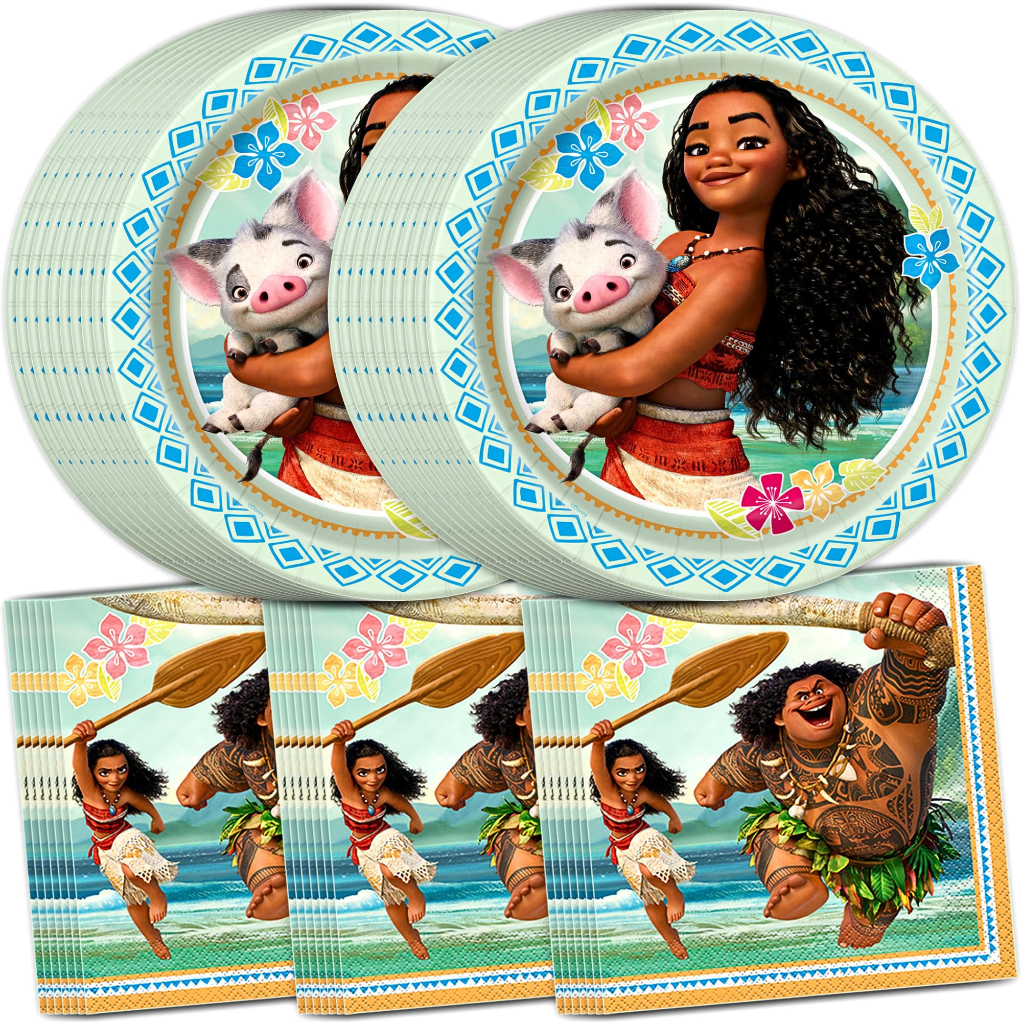 Unique Moana birthday decorations kit packaging