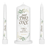 Unity Candles for Wedding set with 3x9 pillar and two 10 inch taper candles