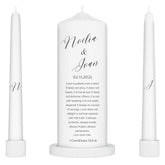 Unity Candles for Wedding pillar candle 3in diameter 9in height