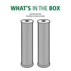Universal 20 micron sediment filter for whole house filtration