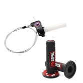 Universal 22mm twist throttle handle grip red