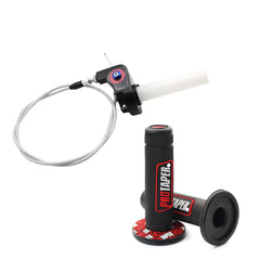 Universal 22mm twist throttle handle grip red
