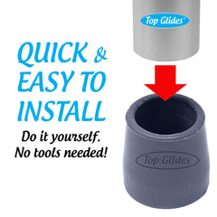 Universal design walker glide tips 1 1/8 inch