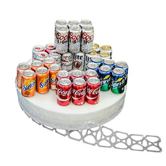 Six-pack rings in durable plastic construction for beverage cans