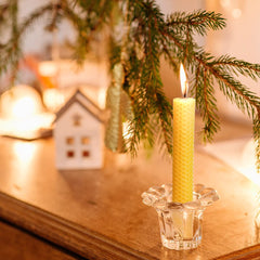 unscented beeswax taper candles clean burn