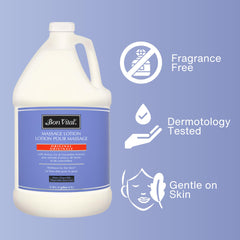 Lightweight non-greasy massage lotion for smooth glide