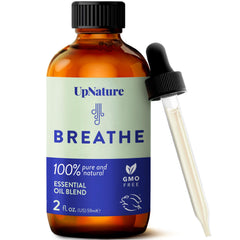 UpNature Breathe Essential Oils Blend 2oz bottle for diffusers