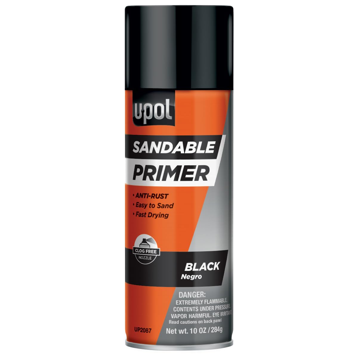 U-POL Sandable Primer black automotive primer closeup