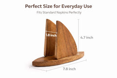 Shark design napkin holder on dining table