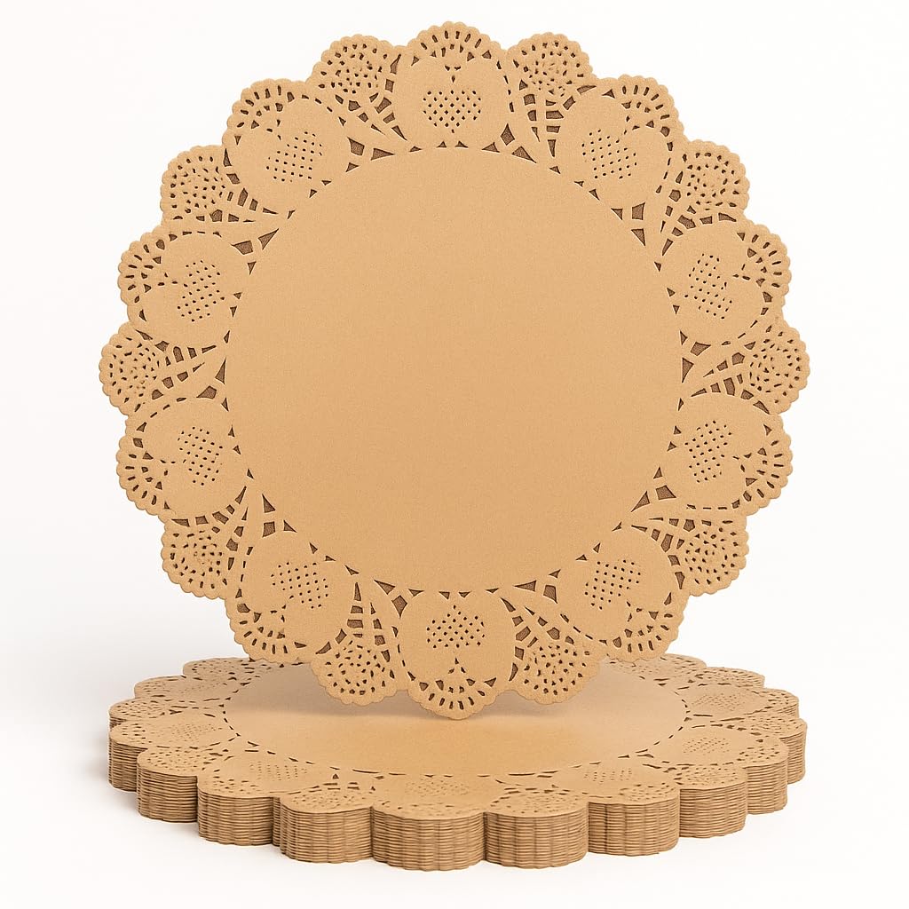 Ur-Way 12-Inch Round Kraft Paper Doilies product image
