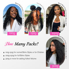 Handcrafted feather style crochet hair movement