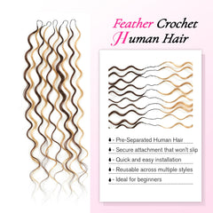 Pre separated knotless crochet hair strands
