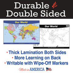 Double sided Brainy Mats Presidents Placemat design