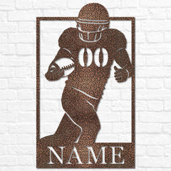 USA football players gift sign with weather resistant coating