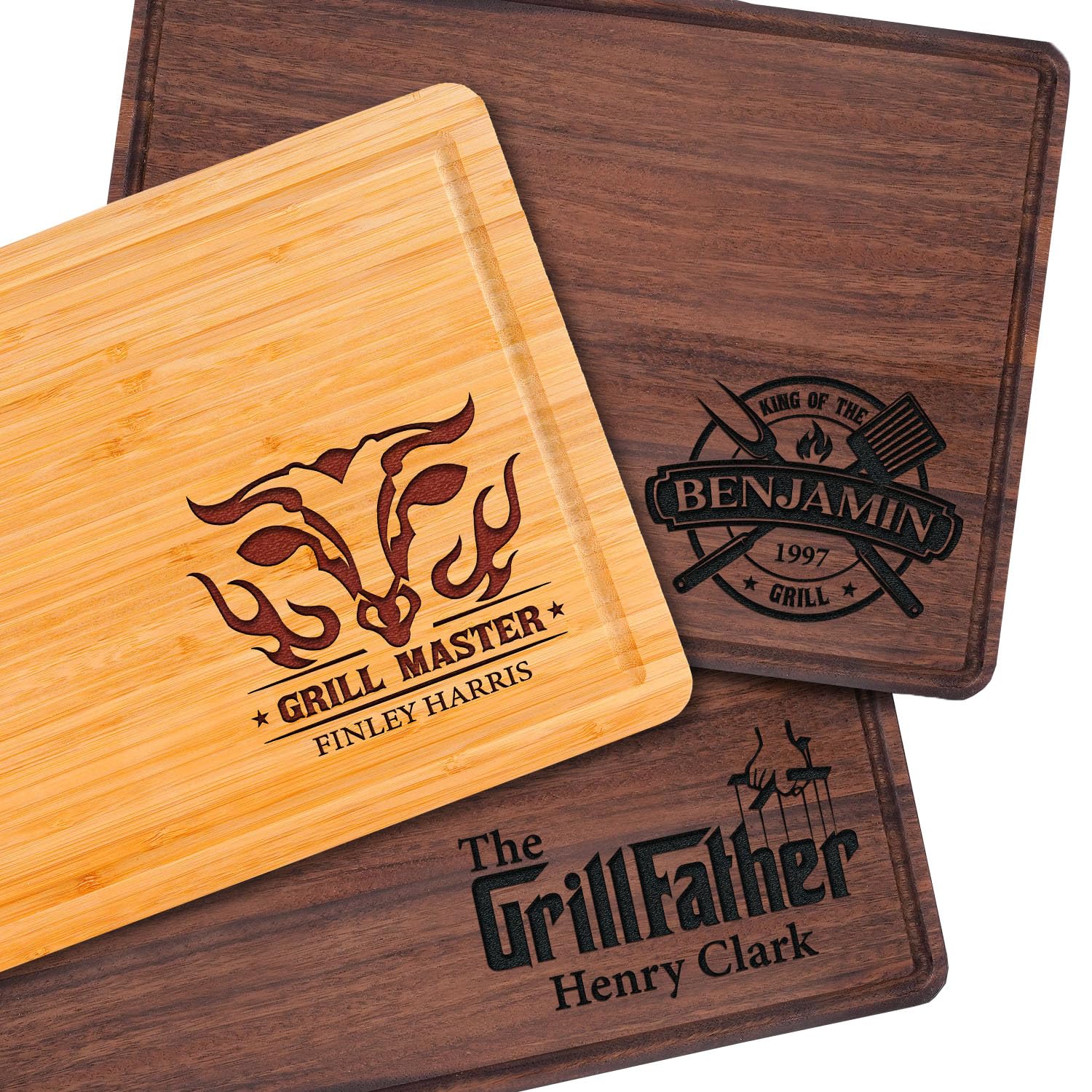 USA Made Personalized Cutting Board front view