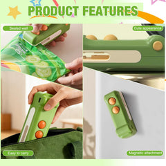 portable handheld bag sealer compact size for kitchen
