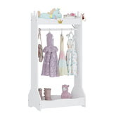 UTEX kids dress up storage armoire white front view