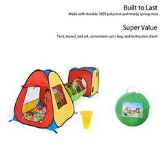 UTEX square tent house interior view for toddler play