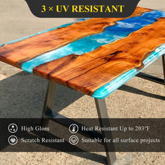 UV resistant epoxy resin kit by TAKIMO