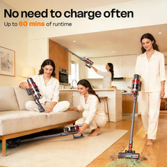 Up to 60 minutes runtime on a single charge