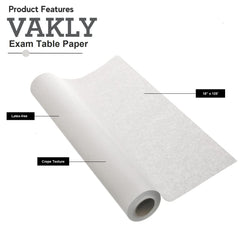 2 pack Vakly disposable table paper roll 18 inch