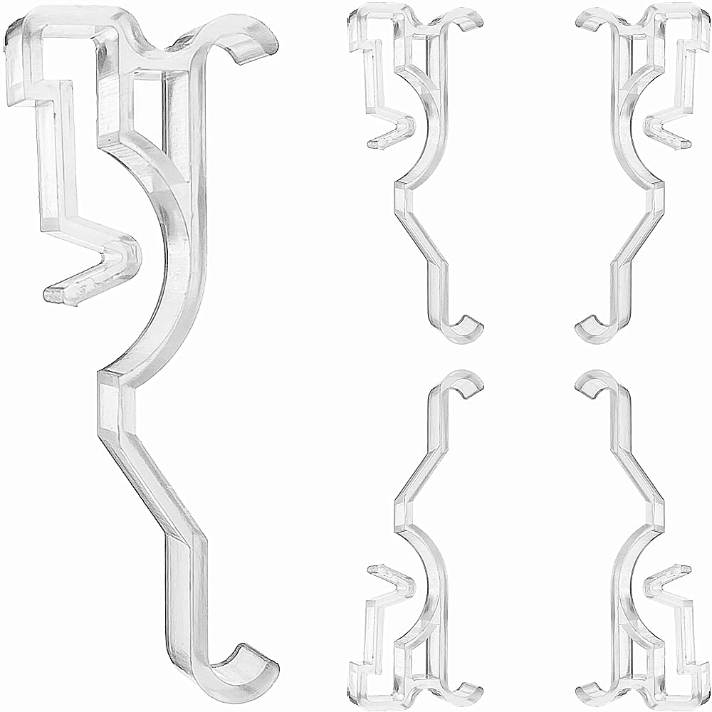 Valance Clips 6pcs clear plastic for 2inch blinds