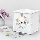 Valband extra large card box with lock front view