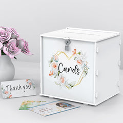 Valband extra large card box with lock front view