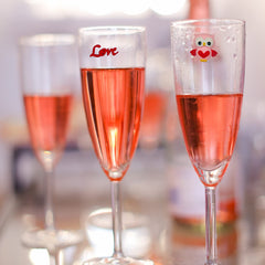 Valentine cupcake motif wine charm