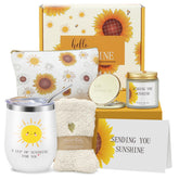 Valentines Day Gifts for Her sunflower gift basket six items