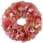Valentine's Day wreath 24 inch round size