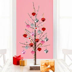 Valentines Day heart ornaments ready to hang