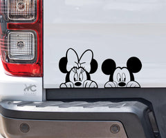 Valiant Collections Mickey Mouse Minnie Mouse car vinyl decal VC 464