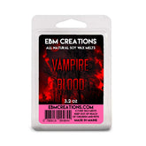 Vampire Blood soy wax melts in 6 cube clamshell