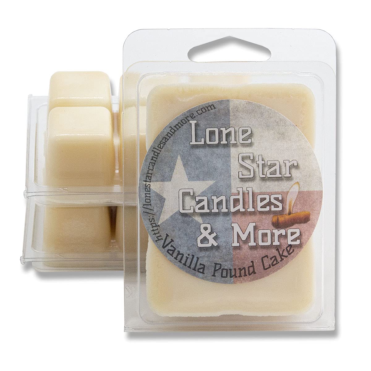 Vanilla Pound Cake wax melts clamshell 18 cubes