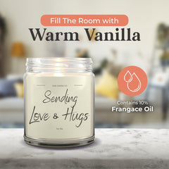 Encouragement candle for grief and sympathy gifts