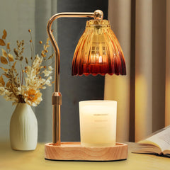 vankada candle warmer lamp with timer dimmable gold finish