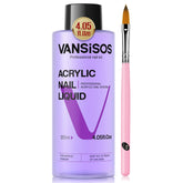 VANSISOS Monomer Acrylic Nail Liquid 4oz bottle with brush